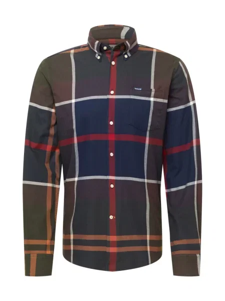Barbour Cămașă Dunoon Bleumarin alb