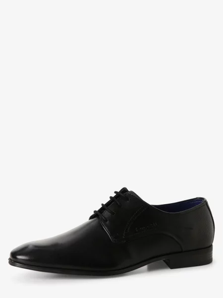 Buty derby ze skóry model ‘Mattia’ Bugatti czarny