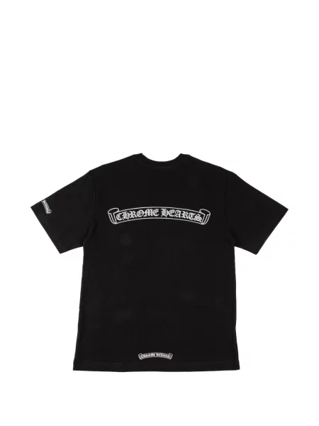 Koszulka Chrome Hearts z nadrukiem w serca czarna