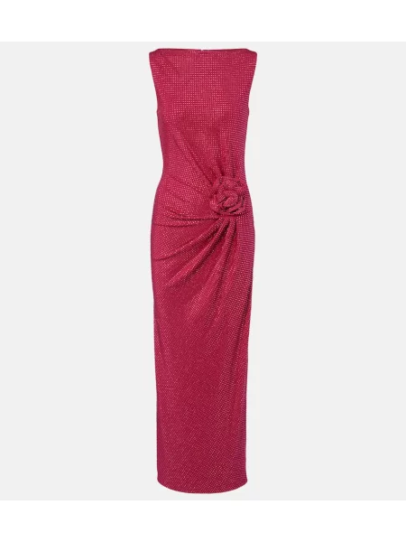Rochie maxi Roland Mouret cu model floral roz