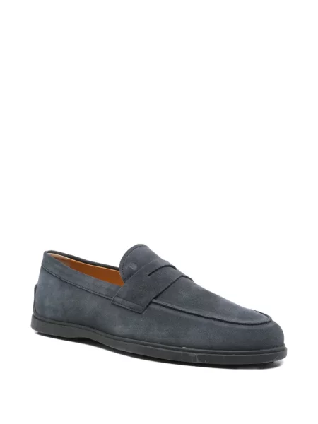 Pantofi loafer Tod's din piele de căprioară albastru