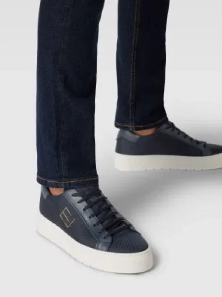 Sneakersy z detalem z logo model ‘New Metal’ Antony Morato granatowe