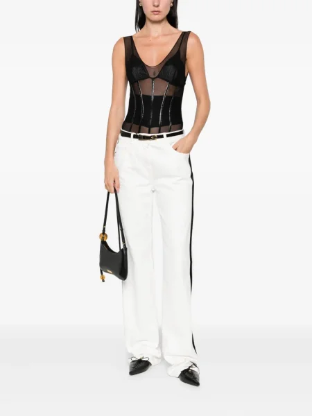 Body Elisabetta Franchi plasă negru