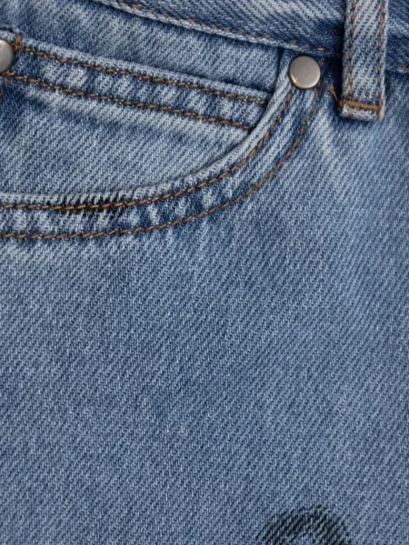 Szorty jeansowe dziecięce Stella Mccartney niebieskie