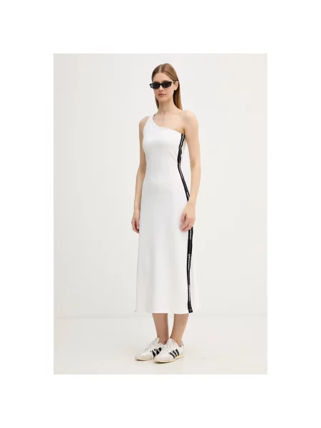Sukienka Emporio Armani Logo Series Dress White M beżowa