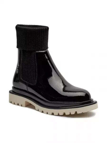 Marc Cain De piele botine negru