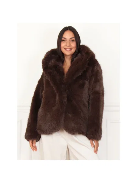 Palton La Modeuse maro