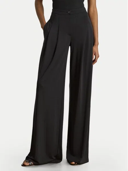 LAUREN RALPH LAUREN Spodnie materiałowe Chabrell Wide Leg czarny