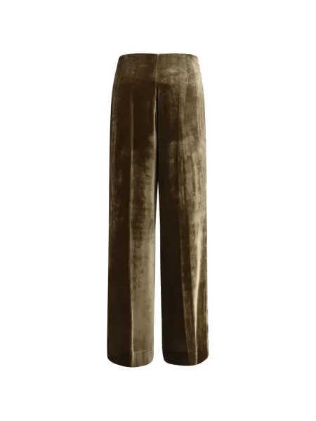 Pantaloni P.a.r.o.s.h. de catifea verde