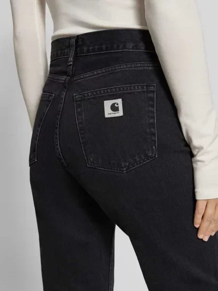 Jeansy z wpuszczanymi model Noxon' Carhartt Work In Progress czarne
