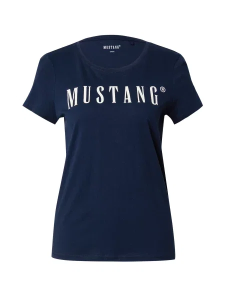 Mustang Tricou Alma Bleumarin alb