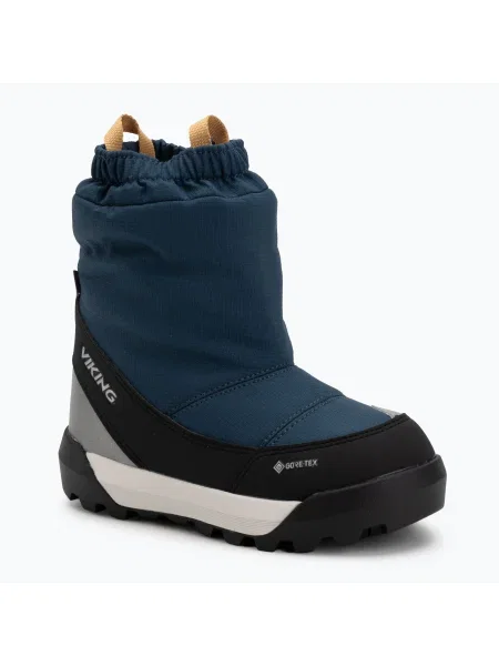 Детски ботуши за сняг Viking Footwear Expower Warm GTX Pull On petrol синьо