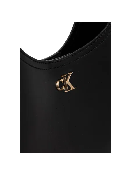 Calvin Klein kabelka hobo dámska z imitácie kože čierna