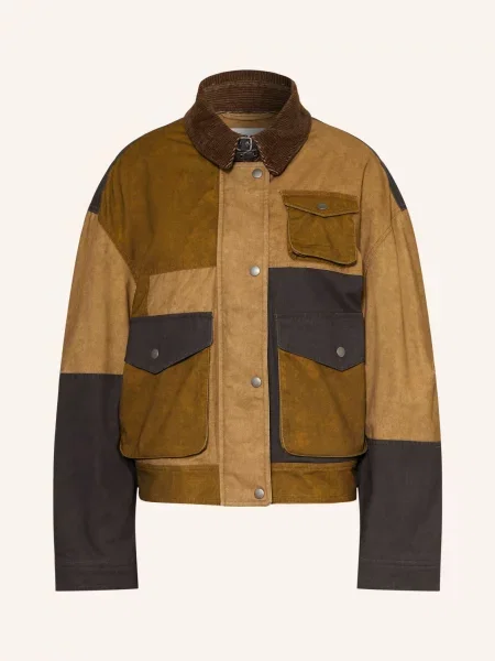 Marant Étoile Bunda Fieldjacket Risla khaki / velbloudí černá