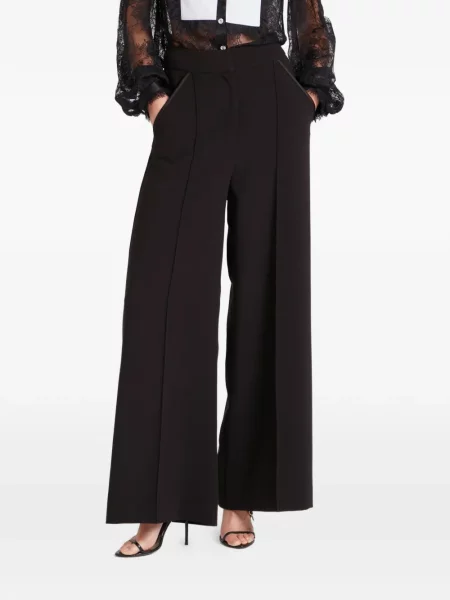 Pantaloni Temperley London cu dungi negru