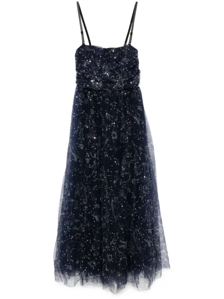 Rochie midi Staud până la genunchi de costum albastru