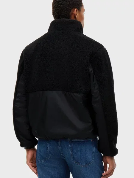 Джинсова куртка Tommy Jeans тедді чорна