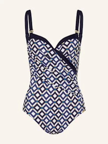 Charmline Strój Kąpielowy Modelujący Seaside Dining blau granatowy