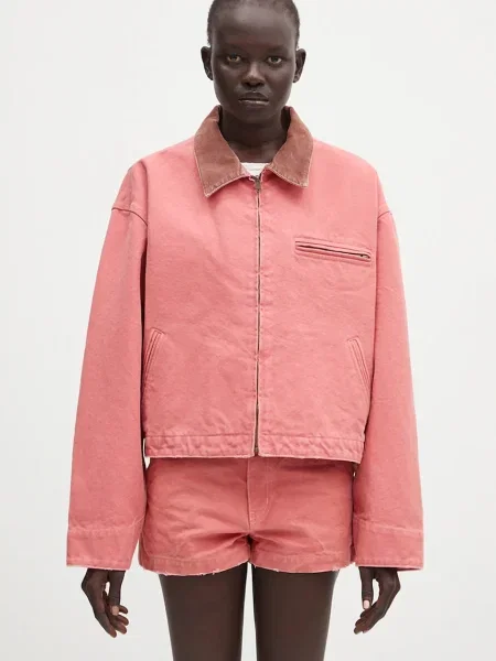 Bunda AMBUSH Cropped Canvas Work Jacket oversize oranžová