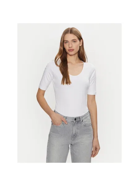 Calvin Klein Póló Slim Fit fehér