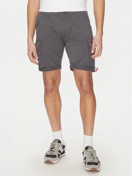 Alpha Industries Kratke hlače Crew siva