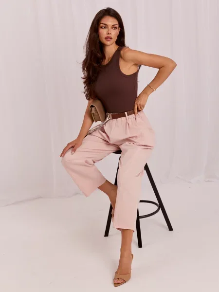 Pantaloni Italy Moda roz