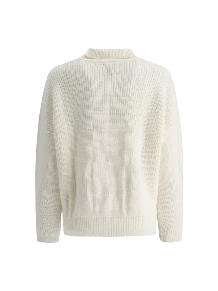 Sweter Rakki wełniany biały