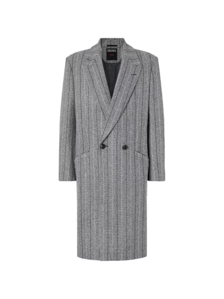 Palton Zegna de lână gri