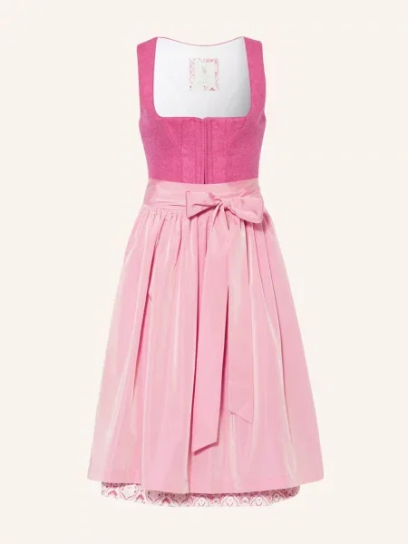 Johann & Johanna Sukienka Bawarska pink czarna