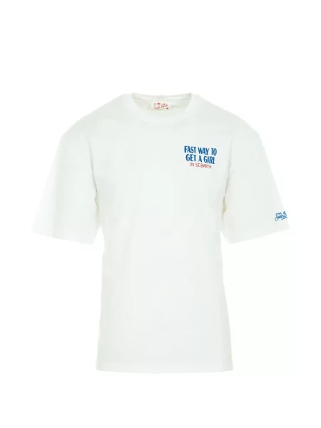 Tricou Mc2 Saint Barth cu imagine alb
