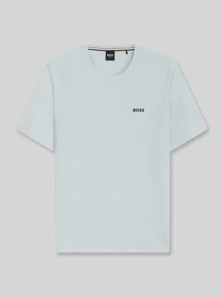 T-shirt o kroju regular fit z mieszanki bawełny Boss