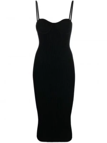Rochie midi Helmut Lang până la genunchi de costum negru