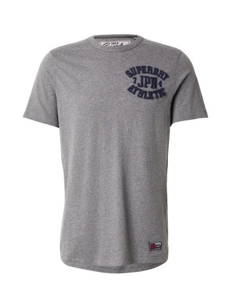 Superdry & Co Tričko Vintage Athletic námornícka modrá / melírovaná sivá