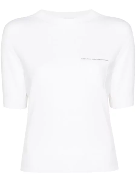 Top Peserico tricotate alb