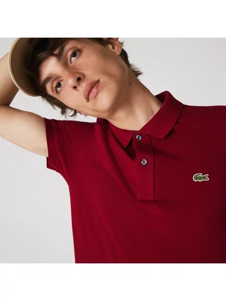 Lacoste поло бордове