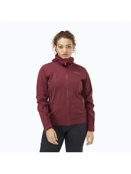 Rab Kinetic дамско дъждобранно яке бордо