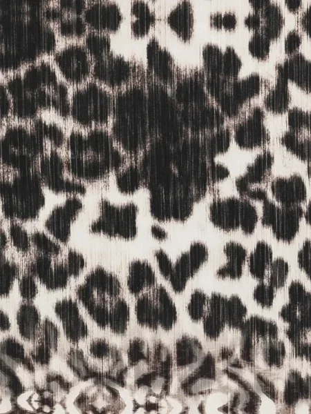 Fular Pierre-louis Mascia cu franjuri cu model leopard
