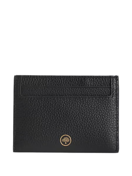 Portofel Mulberry din piele cu imagine negru