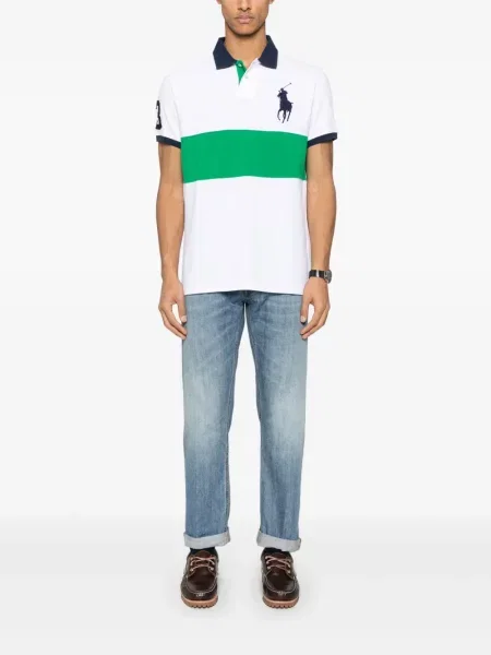 Тениска Polo Ralph Lauren бродирана синьо
