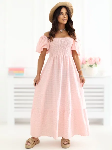 Rochie maxi Italy Moda maro