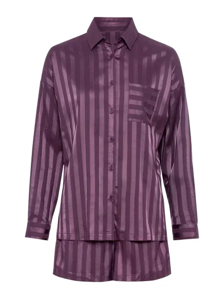 LSCN by LASCANA Kratke hlače za spanje temno liila