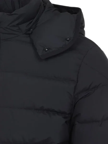 Geacă Moncler cu glugă negru