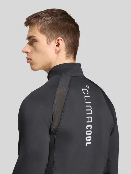 Bluzka z długim rękawem Sport o kroju slim fit z nadruk z logo model TECH' Adidas Training czarna