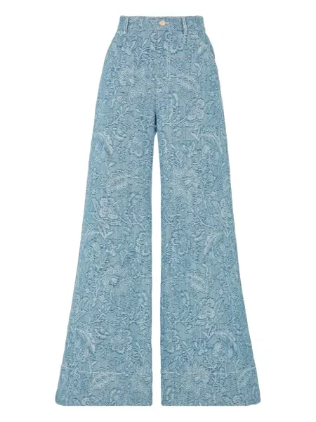 Blugi Temperley London cu model floral albastru