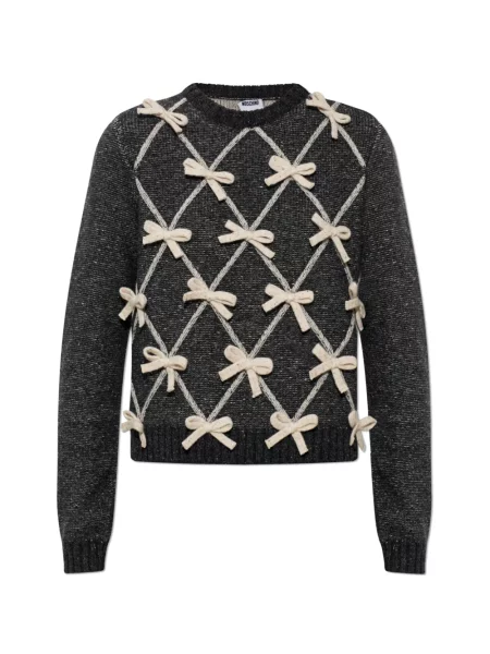 Pulover Moschino cu funde gri