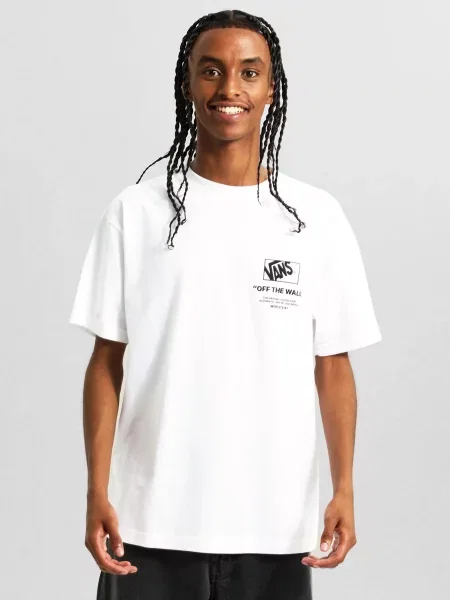 Футболка Vans STACKED HI SS TEE білий