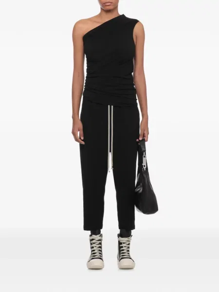 Top Rick Owens drapat cu un umăr gol negru