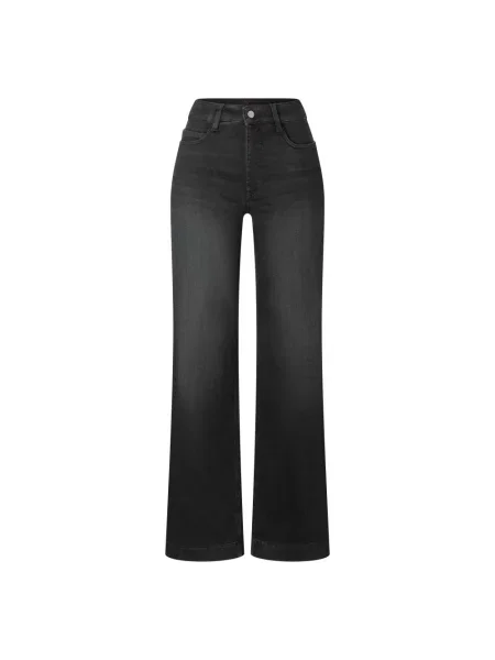 Szerokie jeansy Mac szare