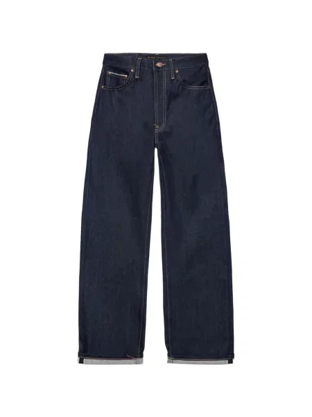 Blugi cu picior larg Nudie Jeans albastru