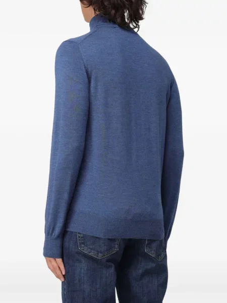 Pulover Brooksfield cu broderie albastru